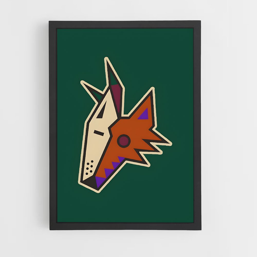 Poster L'Esprit du Coyote – affiche Hockey sur glace (vue 2)